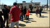 Food line at the food truck we chose. There were many.