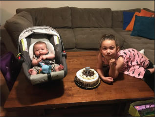 Natalie (3 moths) and Nora (7 years)
