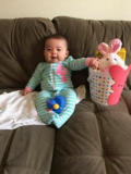 Natalie and her Easter basket