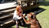 Cooper give Kris a high five.