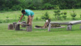 Rey preparing fire ring.