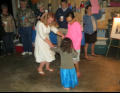 Kris dances with her girls