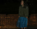 Nora playing in the rain
