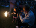 Pre fireworks activities.