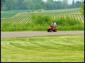 Eric goes for a spin on the mini ATV