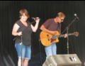 Shannon and Eric during sound check.