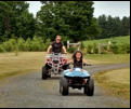 Nora and Eric out for a spin.