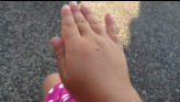 Nora's hand