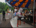 Nora and Kris on the Merry Go Round.