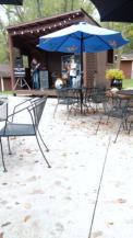 View of outdoor stage
