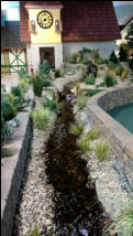 Stream in homes inside park area.