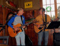 Eric and Pete performing near Cascade park.