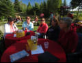 Arlene, Sue. Pete's wife and friends.