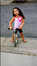 Trying out gramps scooter.