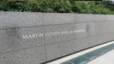 Entering Martin Luther King Jr's memorial