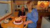 Kris lighting the candles