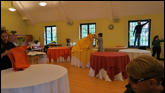 Setting up for the wedding