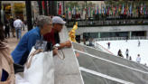 Arlene and Rey at Rockafeller Center