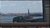 Statue of Liberty viewed from the bridge