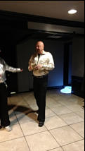 Fred makes his appearance at after party.