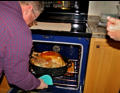 Bob taking out the bird