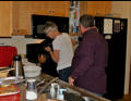 Arlene working on the gravy