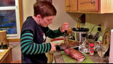 Shannon tries her hand at carving