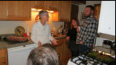 Hanging out in the kitchen