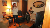 Alaina and Alex Playing on the WII