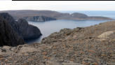 Overlooking the Fjord from the globe area