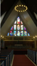 Inside church