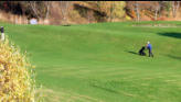 Golfers on course