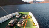 On the ferry