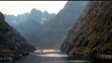 Troll Fjord with it's narrow entrance