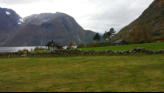 Farm on fjord