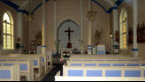 Inside church