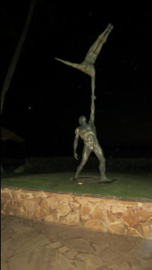 Statue On Walk By Hotel