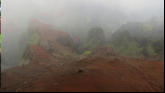 We were in the clouds so couldn't see much.