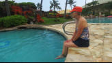 Arlene Relaxing By Pool