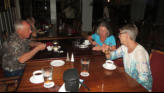 Finishing Dinner At Hotel With Dennis and Fran