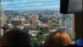 View Of City From Mountain Side