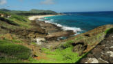 More secluded beach area